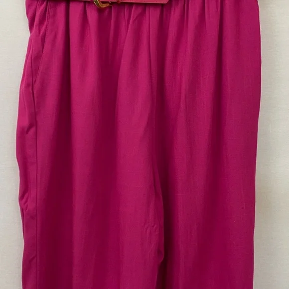 Alfred Dunner PLUS SIZE 20 Pink Belted Pants C-61 - Picture 3 of 11
